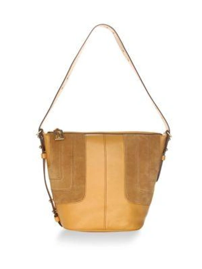 Shop Marc Jacobs The Sling Leather Hobo Bag In Mustard