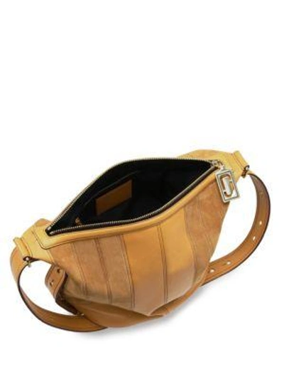 Shop Marc Jacobs The Sling Leather Hobo Bag In Mustard