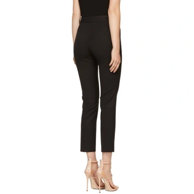 Shop Dolce & Gabbana Dolce And Gabbana Black Slim Cropped Trousers In N0000 Black