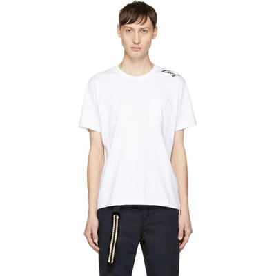 Shop Kenzo White Small Signature Logo T-shirt