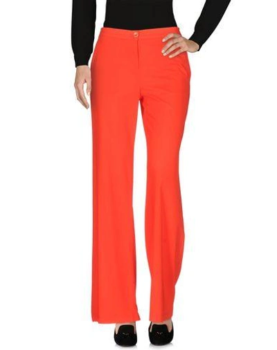 Shop Pinko Casual Pants In Coral