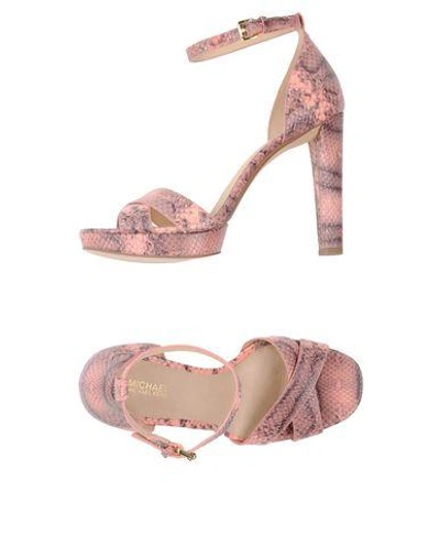 Shop Michael Michael Kors Sandals In Pink