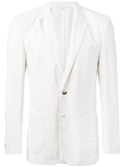 Shop Hardy Amies Casual Blazer - White