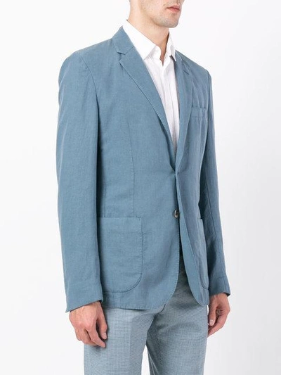 Shop Hardy Amies Casual Blazer In Blue