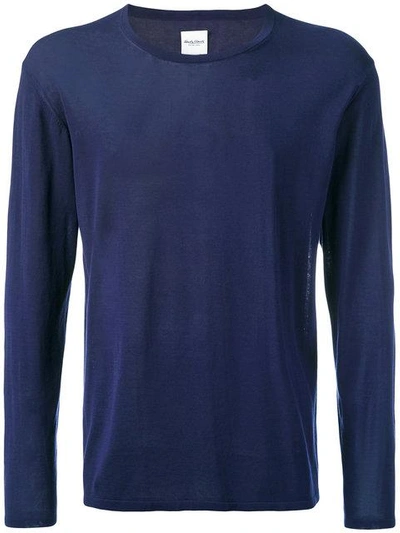 Shop Hardy Amies Knit Sweater - Blue