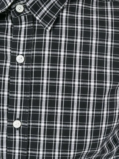 Shop Hardy Amies Madras Checked Cotton Shirt - Black