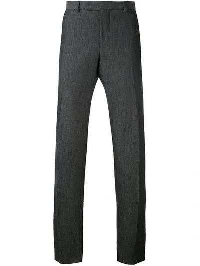 Shop Hardy Amies Piquet Trousers - Black