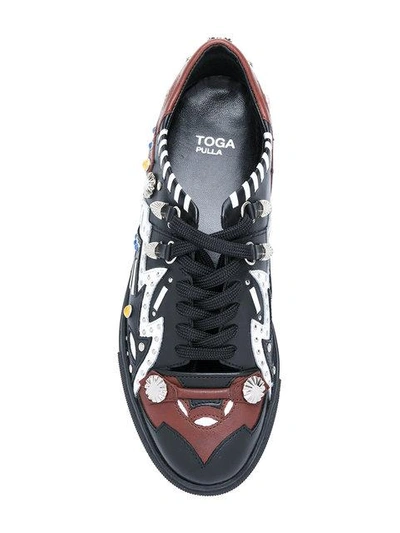 Shop Toga Studded Lace Up Trainers