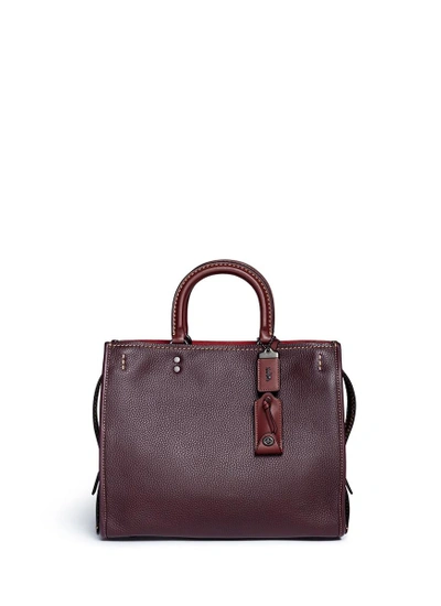 Shop Coach 'rogue' Glovetanned Leather Shoulder Bag