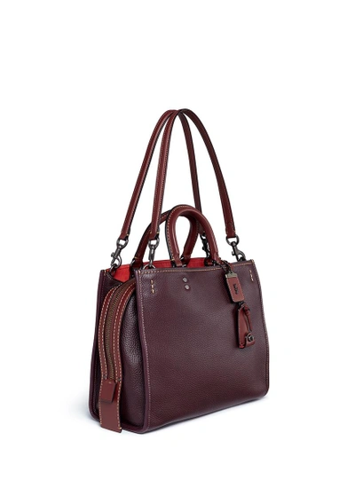 Shop Coach 'rogue' Glovetanned Leather Shoulder Bag