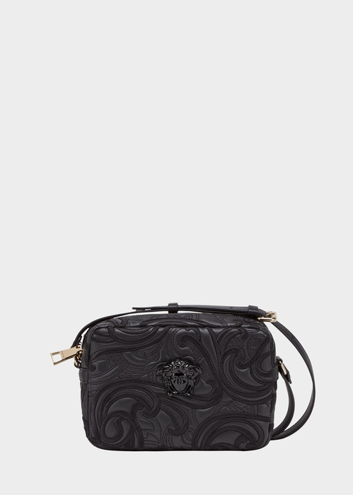 versace embroidered baroque shoulder bag