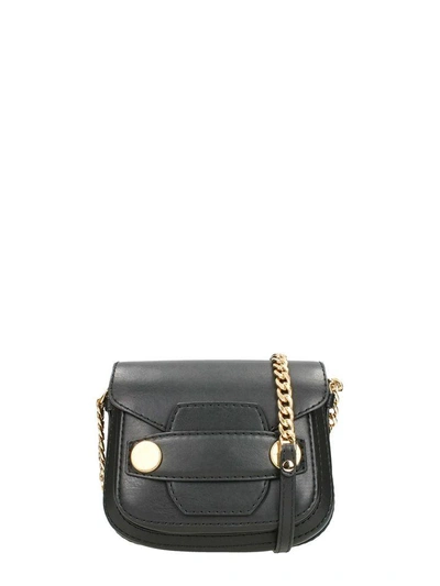 Shop Stella Mccartney Stella Popper Small Shoulder Bag In Black