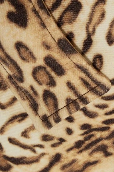 Shop Adam Lippes Leopard-print Wool-gabardine Coat
