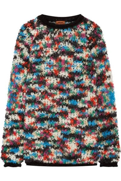 Shop Missoni Oversized Open-knit Wool-blend Sweater