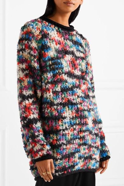 Shop Missoni Oversized Open-knit Wool-blend Sweater