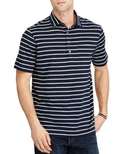 Polo Ralph Lauren Hampton Lisle Striped Classic Fit Polo Shirt In Aviator Navy