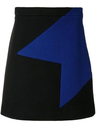 Shop Msgm Geometric Motif Mini Skirt