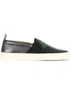 BALLY embroidered slip-on sneakers,621770612240121