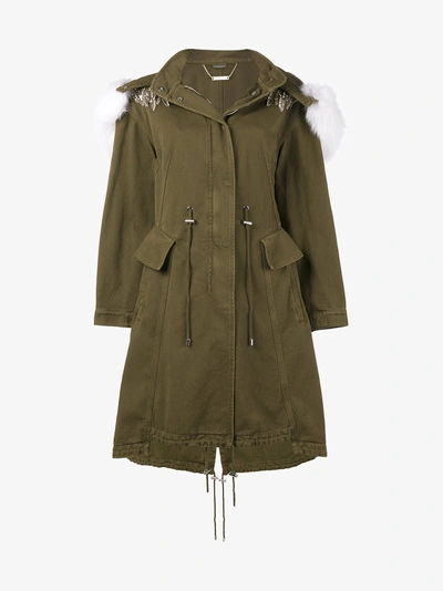 Shop Alexander Mcqueen Parka With Fox Fur Hood