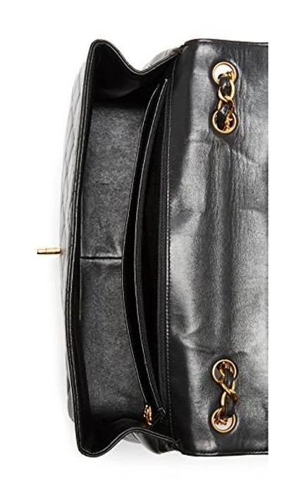 Shop Chanel Jumbo 2.55 Shoulder Bag (previously Owned) In Black