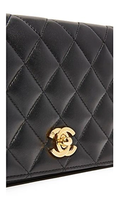 Pre-owned Chanel 迷你翻盖包（二手） In Black
