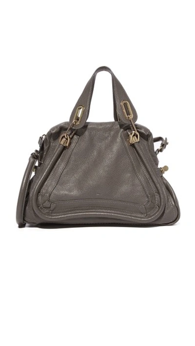 What Goes Around Comes Around Chloe Medium Party Satchel (previously Owned) In Grey
