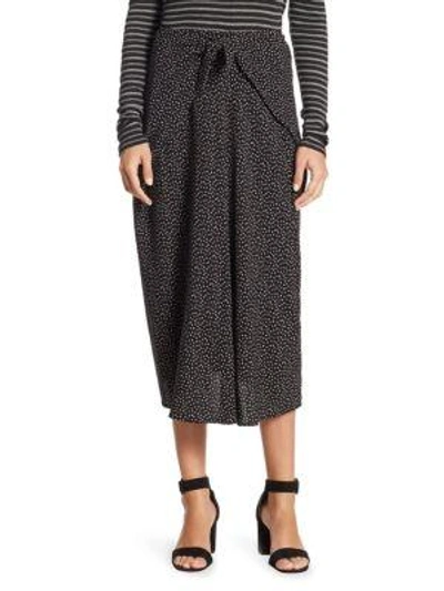 Vince Graphic Day Skirt In Black Dark Wolf