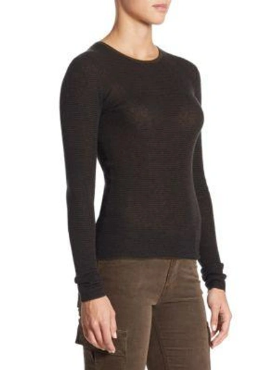 Shop Vince Skinny Mallard Sweater In Cinder Black