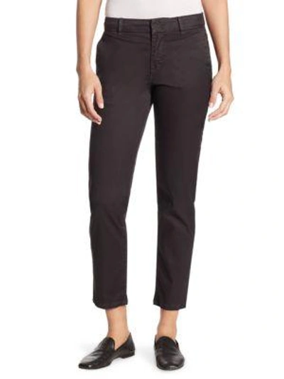 Shop Vince Classic Chino Straight Jeans In Black