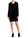 ALICE AND OLIVIA North Velvet Sweatshirt Dress