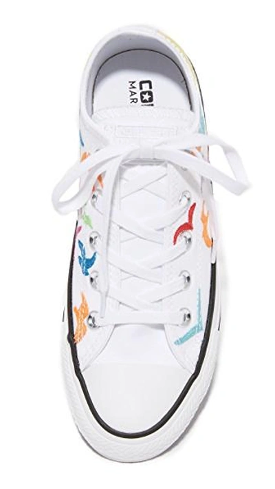 Shop Converse Chuck Taylor All Star X Mara Hoffman Ox Sneakers In White/black/white