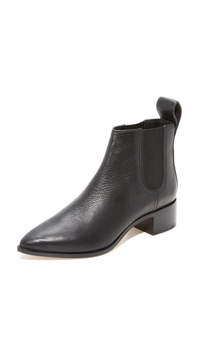 Shop Loeffler Randall Nellie Pointed Toe Chelsea Booties In Black