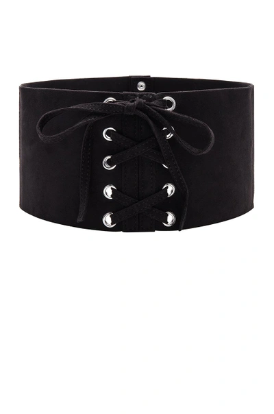 Shop Paige Rosalie Corset Belt In Black