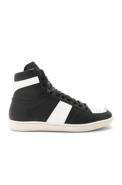 Saint Laurent Sl 10h Sneakers In Black & White