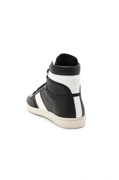 Saint Laurent Sl 10h Sneakers In Black & White