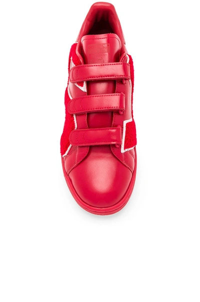 Shop Raf Simons X Adidas Rs Stan Smith Comfort Badge In Red