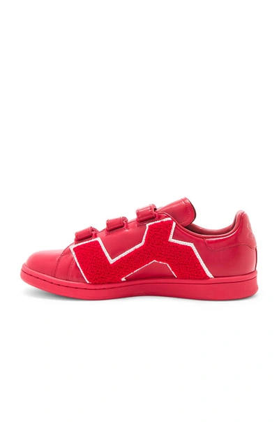 Shop Raf Simons X Adidas Rs Stan Smith Comfort Badge In Red