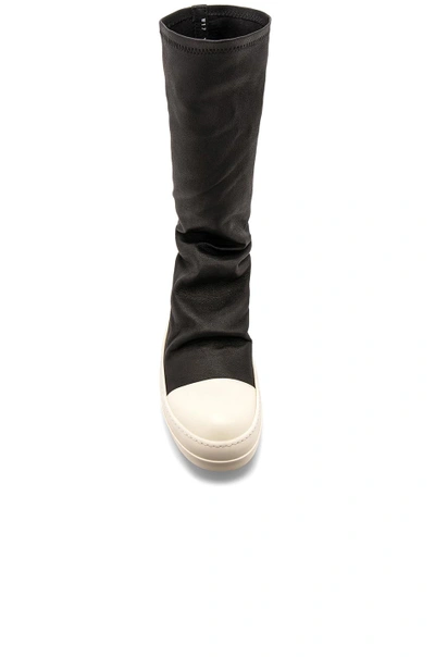 Shop Rick Owens Sock Sneakers In Black