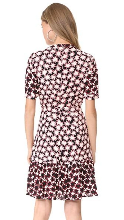 Shop Whistles Star Print Dress In Multicolor