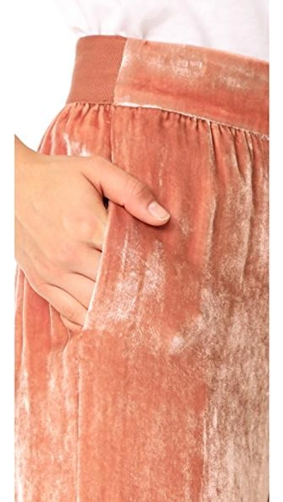 Shop Alice And Olivia Raquel Wide Leg Pants In Rose Tan