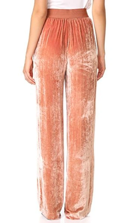 Shop Alice And Olivia Raquel Wide Leg Pants In Rose Tan