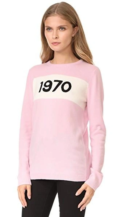Shop Bella Freud Cashmere 1970 Sweater In Pale Pink