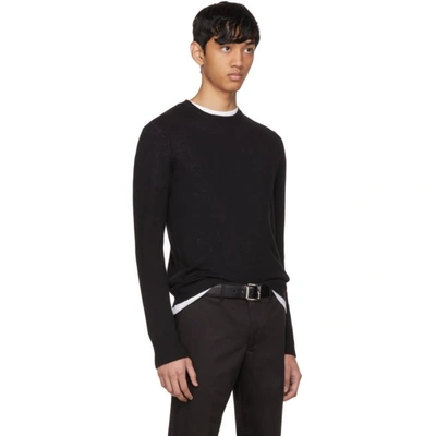 Shop Prada Black Cashmere Crewneck Sweater