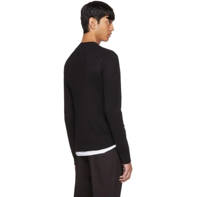 Shop Prada Black Cashmere Crewneck Sweater