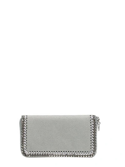 Shop Stella Mccartney Falabella Zipped Wallet In Grey