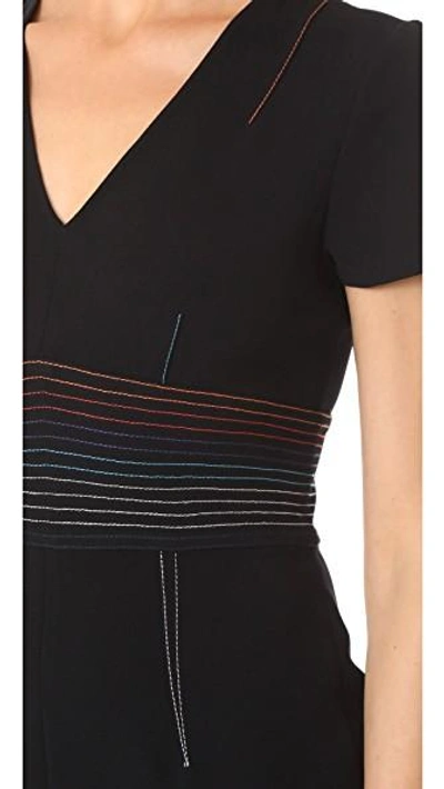 Shop Diane Von Furstenberg Tailored Dress In Black