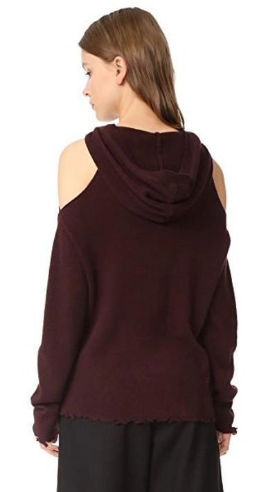 Shop Rta Juno Hoodie In Bordeaux