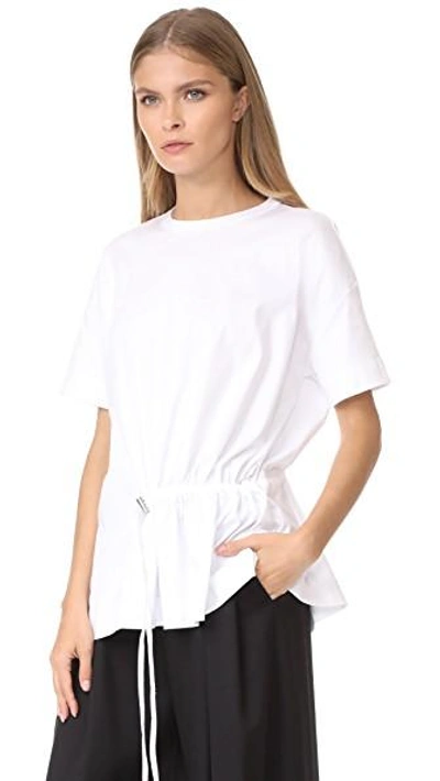 Shop Cedric Charlier Short Sleeve T-shirt In White