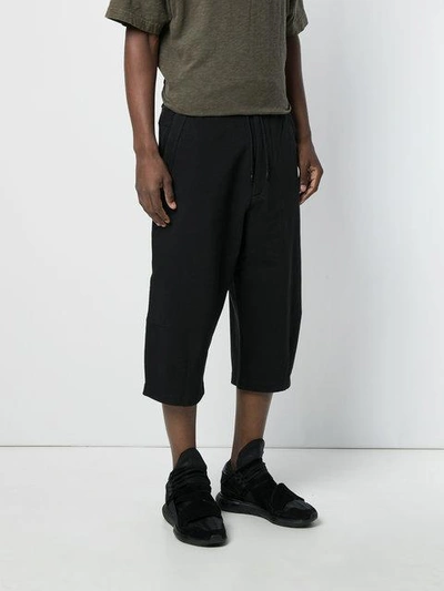 Shop Y-3 Cropped Trousers - Black
