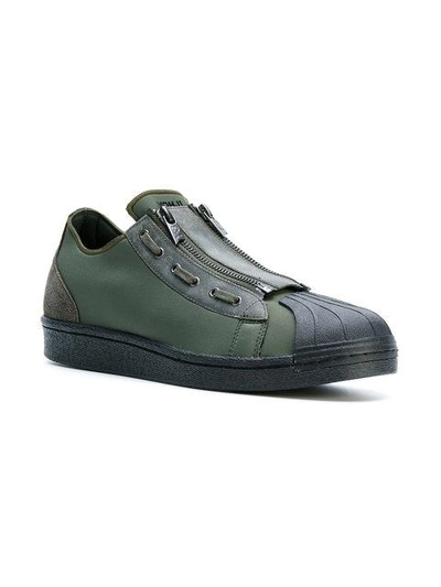 Shop Y-3 Super Zip Sneakers - Green